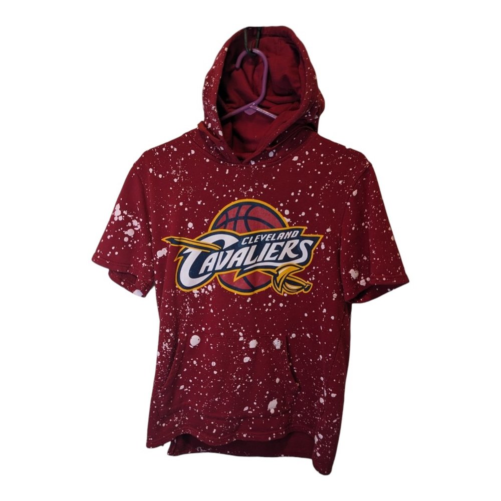 Cleveland Cavaliers Men's Jacket Fleece Hoodie Pullover Official NBA Red Size S